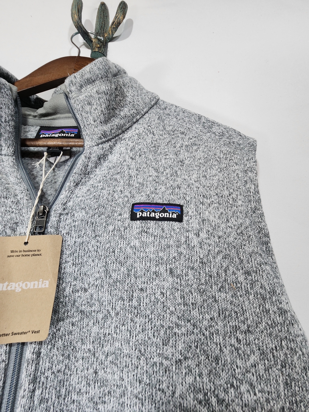 NWT Patagonia Better Sweater Vest Women’s 2XL Full Zip Gray Sleeveless - Picture 2 of 6